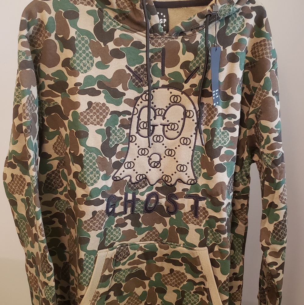 NYC Ghost Hooded Sweater For Men XLarge Size, Camo Color